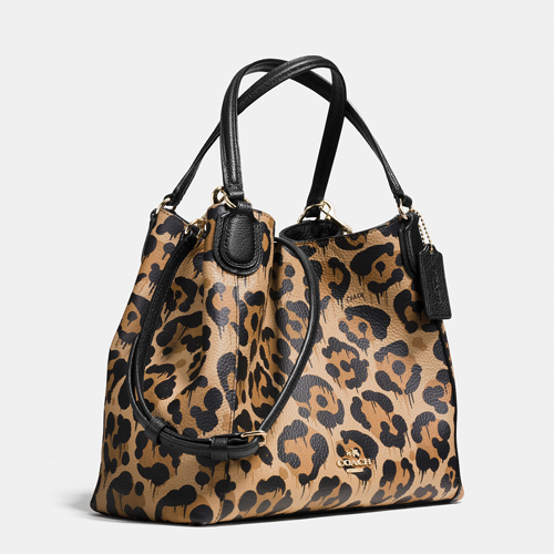 Edie Shoulder Bag In Wild Beast Print Haircalf | Women